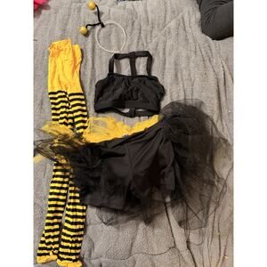 Girls Natalie Dance Wear Bumble Bee Tutu Sequins Top Black CS CM 8-10